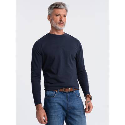 Ombre Clothing Тъмно синя мъжка основна тениска Ombre Clothing Ombre Clothing | Sin | МЪЖЕ | S