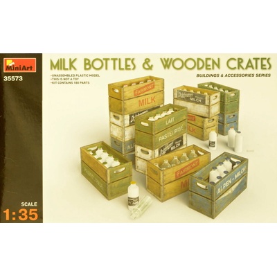 MiniArt Milk Bottles & Wooden Crates 1:35
