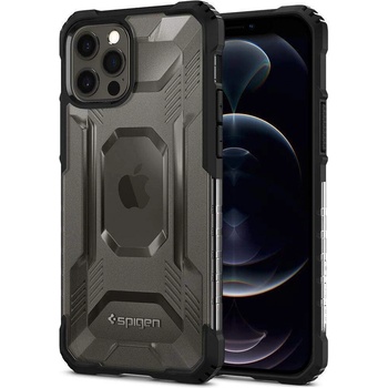 Spigen Nitro Force Case - хибриден кейс с най-висока степен на защита за iPhone 12, iPhone 12 Pro (черен)
