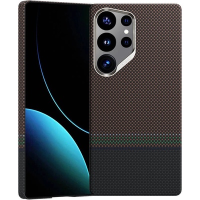 Benks Magnetic Armor Air Prestige Kevlar Case 600D - кевларен кейс с MagSafe за Samsung Galaxy S25 Ultra (кафяв)