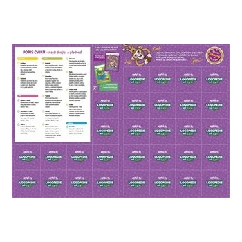 Pexeso Motorové cvičenia Logopédia ma baví