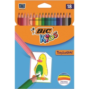 BIC Цветни моливи BIC Kids Tropicolors хексагонални 18 броя 9375173 (9375173)
