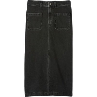 Gap V-denim Midi dámská sukně černá