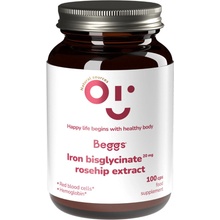 Beggs Iron bisglycinate 20 mg, rosehip extract 100 kapslí