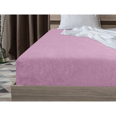 Textilomanie Froté prostěradlo Exclusive růžové 200x220