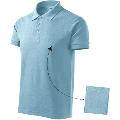 Pánská polokošile cotton nebesky modrá