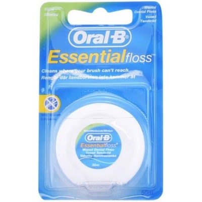 Oral-B EssentialFloss Mint Wax zubní niť voskovaná 50 m – Zboží Dáma