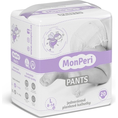 MONPERI 8-14 kg nohavičky Pants L 20 ks