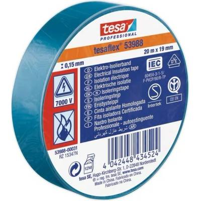 TesaFlex Elektroizolačná páska 19 mm x 20 m modrá