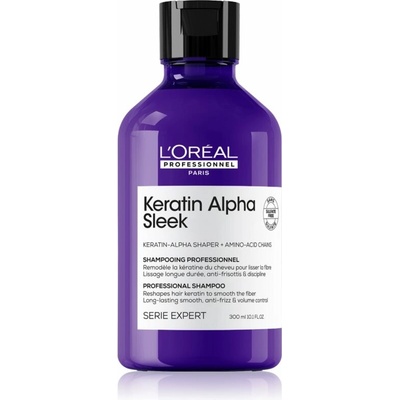L’Oréal Professionnel Serie Expert Keratin Alpha Sleek šampon pro hladký vzhled vlasů 300 ml