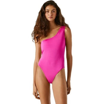 Pepe Jeans Бански костюм Pepe jeans Solid Asy swimsuit - Pink (Deep Fuchsia)