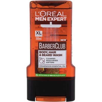 Men Expert Barber Club Body, Hair & Beard Wash от L'Oréal Paris за Мъже Душ гел 300мл