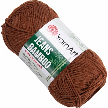Image 1 of YARNART Jeans Bamboo 133 Reddish Brown Плетива прежда (Jeans Bamboo 133)