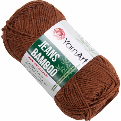 YARNART Jeans Bamboo 133 Reddish Brown Плетива прежда (Jeans Bamboo 133)