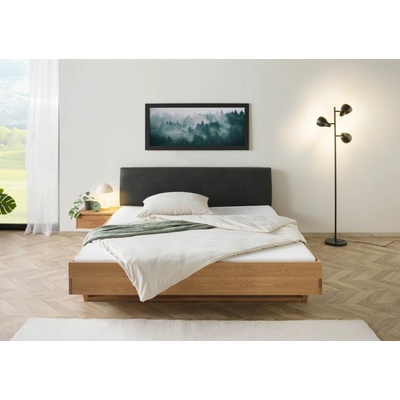 Bighome Fichtelberg s levým nočním stolkem dub přírodní olejovaný čelo antracit 85 cm