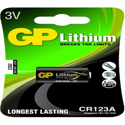 GP Lithium CR123A 1ks 1022000111 – Zboží Živě