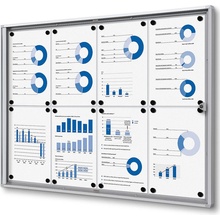 Jansen Display Economy interiérová vitrína 8 x A4