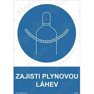 Zajisti plynovou lahev, plast 210 x 297 x 2 mm A4