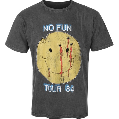 ROCK OFF мъжка тениска Mötley Crüe - No Fun Tour '84 Stone Wash - CHAR - ROCK OFF - MOTSTNW63MC