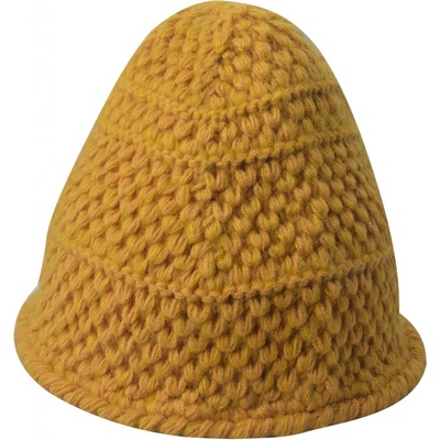 pletená zimní čepice 20 cm žlutá