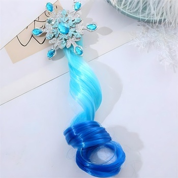 HARAHU Щипка за коса Star с плитка - Синя KP38423 (38423)