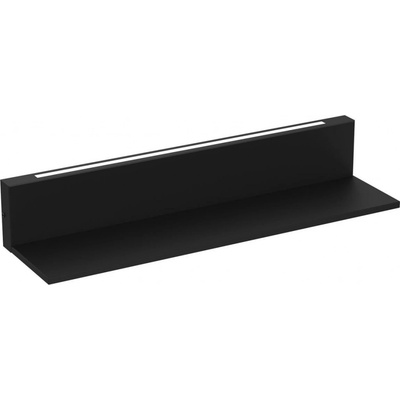 Luminex | Nástenná polica s LED osvetlením SHELF 10x60 cm čierna | LU0296