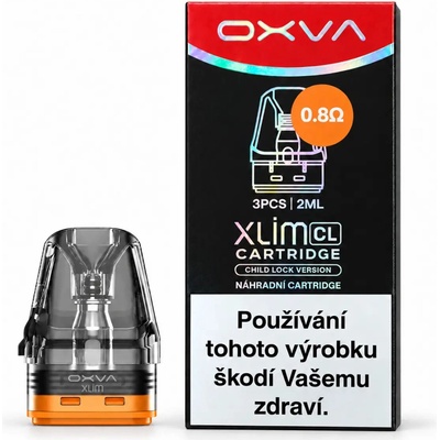 OXVA Xlim V3 CL Top Fill náhradní cartridge 3 ks 0,8 ohm – Hledejceny.cz
