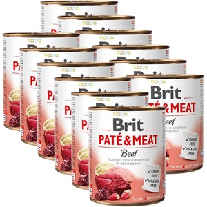 Brit Консерва Brit Paté & Meat Говеждо 12 x 800 г