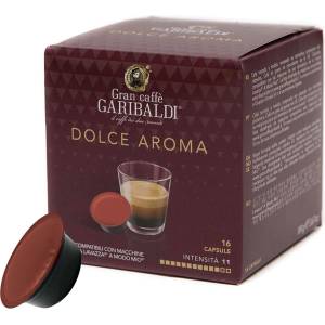 Gran Caffe GARIBALDI | Dolce Aroma - 16 капсули за Lavazza A Modo Mio
