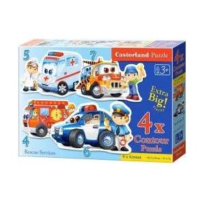 Castorland Puzzle x 4 - CASTOR Rescue Service
