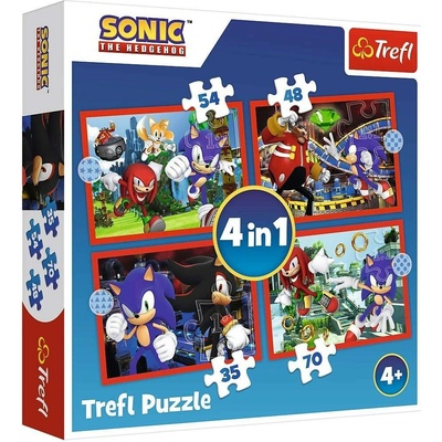 Trefl Sonic the Hedgehog 4 v 1 35 48 54 70 dílků