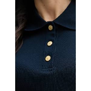 Tommy Hilfiger тениска с яка дамска памучна (WW0WW49252) - answear - 109,51 лв