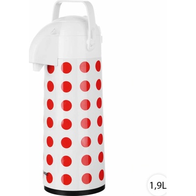 Banquet Termoska s pumpou Culinaria 1,9 l puntíky