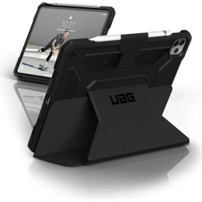 Urban Armor Gear Gear Metropolis Folio Case - удароустойчив хибриден кейс от най-висок клас за iPad Pro 12.9 (2020), iPad Pro 12.9 (2018) (черен)