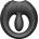 ZALO Apis Vibrating Couple's Ring with App Obsidian Black