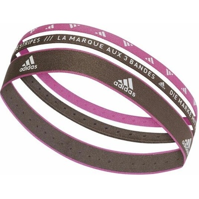 adidas headband 3PP Hnědá Růžová Bílá