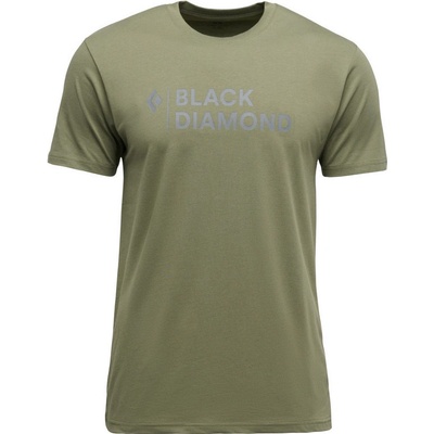 Black Diamond M Mini Stacked Ss Tee zelené