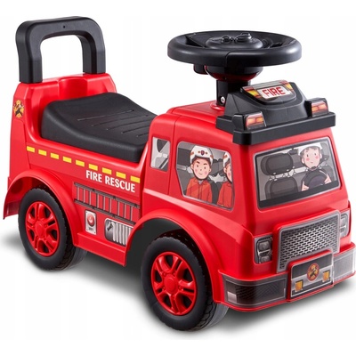 SucceBuy Odrážadlo Autíčko Tlačidlo Chodítko Hudba Detské vozidlo Červené