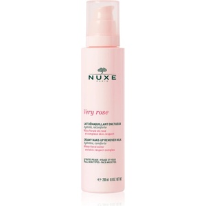 NUXE Very Rose Creamy Make-up Remover Milk нежен лосион за почистване на грим за всички типове кожа на лицето 200ml