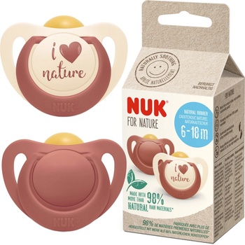 Nuk latex cumlík For Nature 2 ks zelená