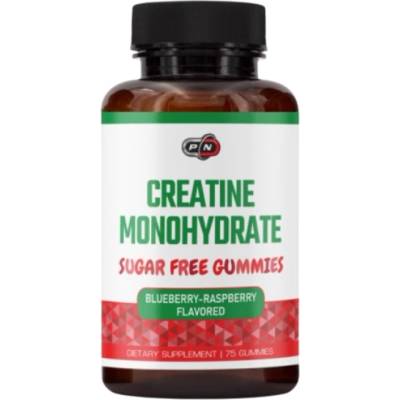 Pure Nutrition Sugar Free Creatine Monohydrate Gummies [75 желирани бонбони] Малина - Боровинка