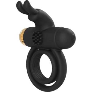 DreamToys Elite Joel - вибриращ пенис и тестис ринг с акумулатор - черен