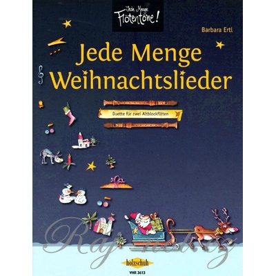 Jede Menge Weihnachtslieder vianočná dueta pre dve altové flauty