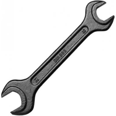 Tona klíč 5,5x7mm černý otevřený oboustranný E114001
