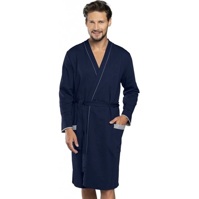 Italian Fashion pánský župan tmavě modrá/melanž