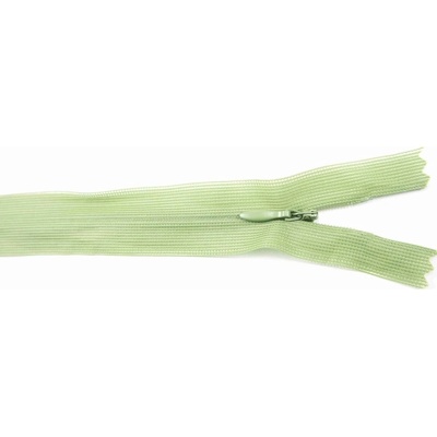 Nedeliteľný skrytý zips (3mm) rôzne farby - dĺžka 18 cm - 60 cm 45 cm Olivovo Zelená Svetlá