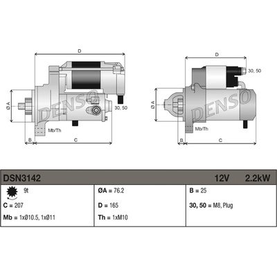 DENSO Startér DEN DSN3142