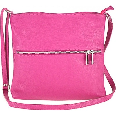 Made in Italia kožená kabelka na rameno 147 fuchsia