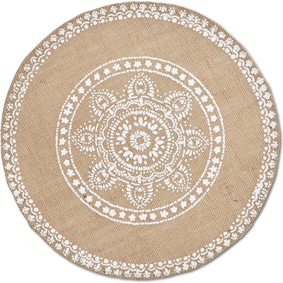 marka niezdefiniowana Jutová stolní podložka MANDALA Ø 38cm hnědá