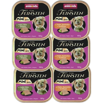 Animonda Vom Feinsten mini senior Mix příchutí 6 x 100 g